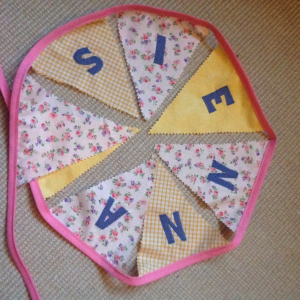 Summery Bunting for a wet winter's day